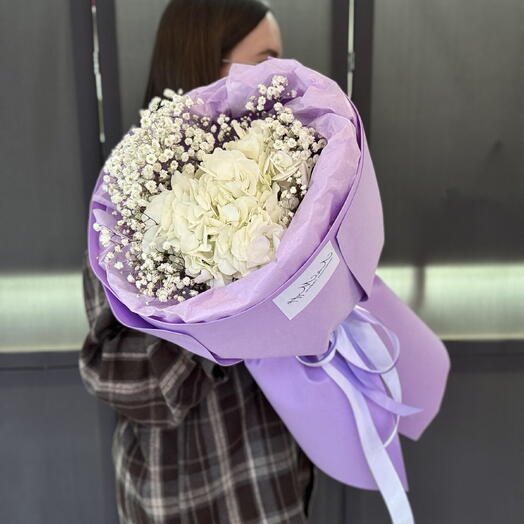 Зефир 💜 гортензия и гипсофила