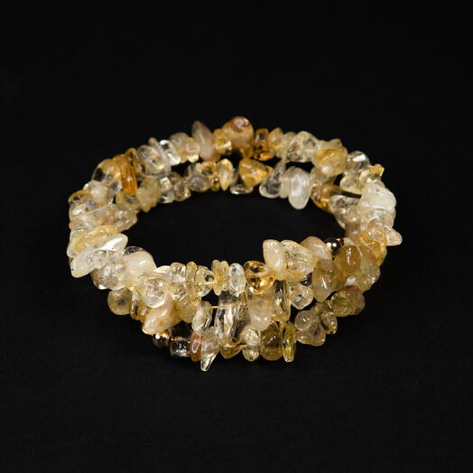 Браслет Корица Цитрин 14K 19 см (BRA1062)