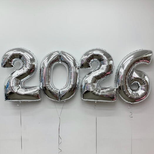 Воздушные шары цифры на Новый год 2026