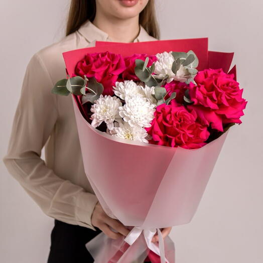 Букет с французскими розами 🌹