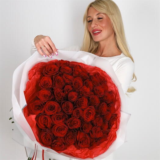Букет из 51 розы ️️😍