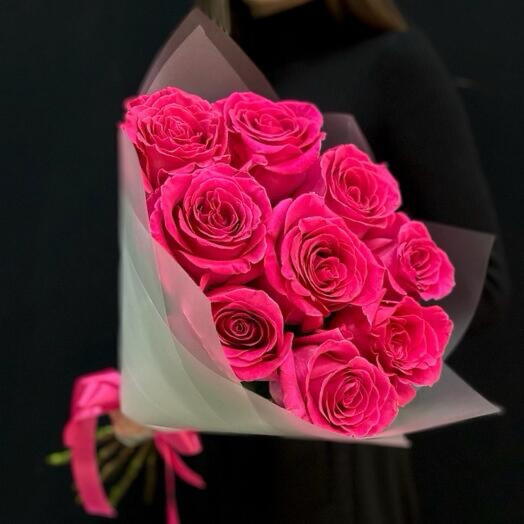 Букет из 9 Роз пинк флойд 💖