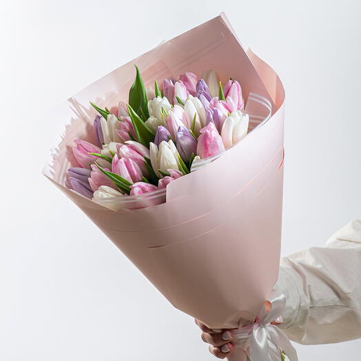 Букет тюльпанов "Сердце девушки" арт. Т0035