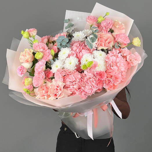 Цветы Букет Art Flowers Пудровая гармония