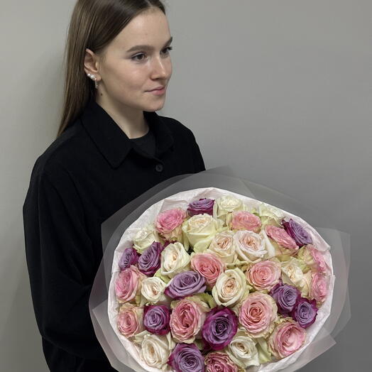 Микс из 35 эквадорских роз
