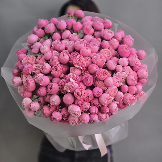 Букет из 51 кустовых пионовидных роз, размер XXL, от "Di_Flowerslab"