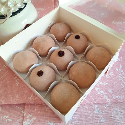 Моти десерт "Шоколадный пломбир-хурма" 9 штук