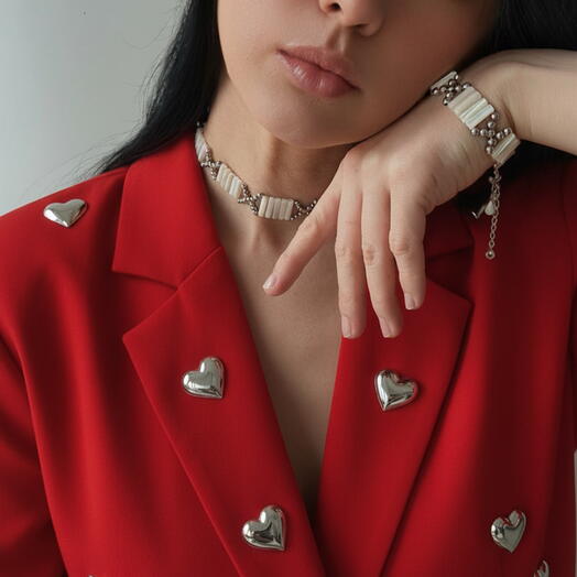 Комплект украшений из перламутра Equilibrium