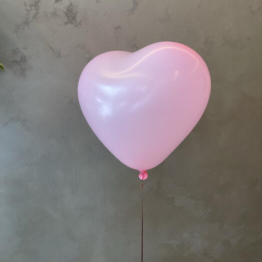 Шар сердце розовое