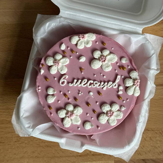 Бенто розовый с цветочками