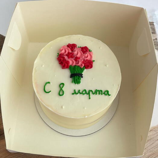 Бенто торт букет роз