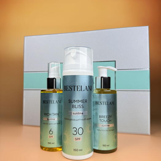 Набор солнцезащитный для загара, премиум Summer touch 30 SPF