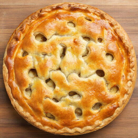Пирог с луком и яйцом