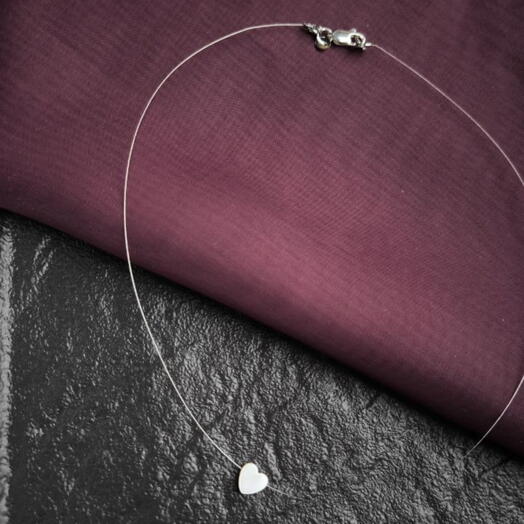 Чокер Перламутровое сердце