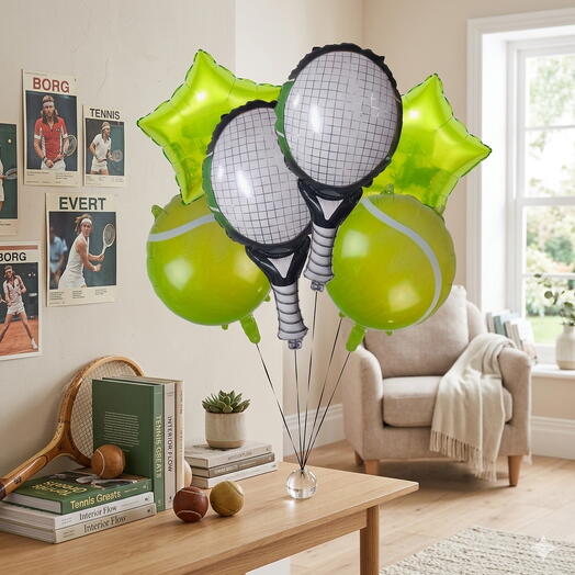 Tennis Theme Helium Balloon Bouquet