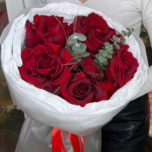 Букет с французской розой️️🎀