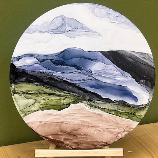 Спиртовые чернила(16+). Электронный сертификат на мастер-класс "