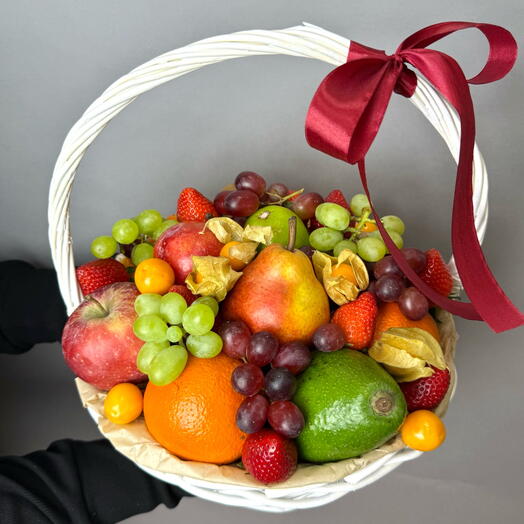 Корзина с фруктами подарочная