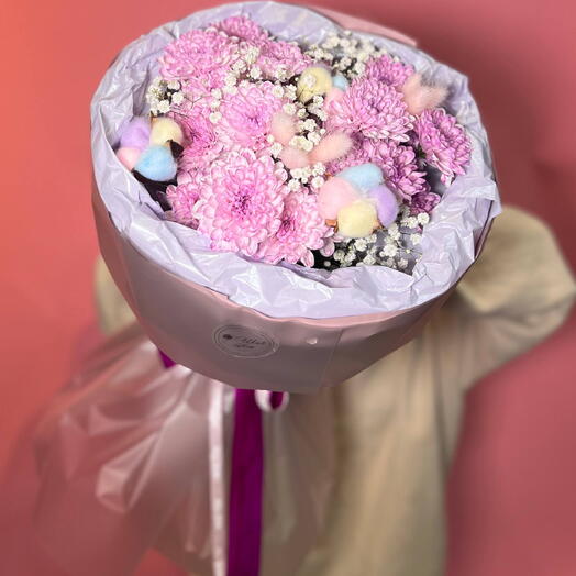 Букет «Радуга небес 🍭»