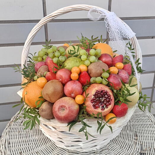 Фруктовое наслаждение 🍓 ♥️Фруктовая подарочная корзина Маме На День Рождения Дофаминовый букет На выпускной