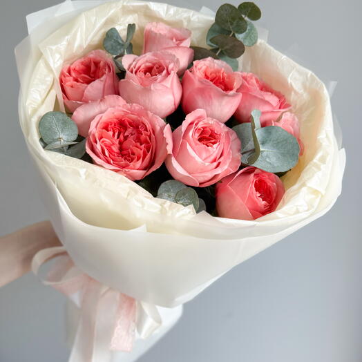 Букетик из пионовидной розы 🌸️