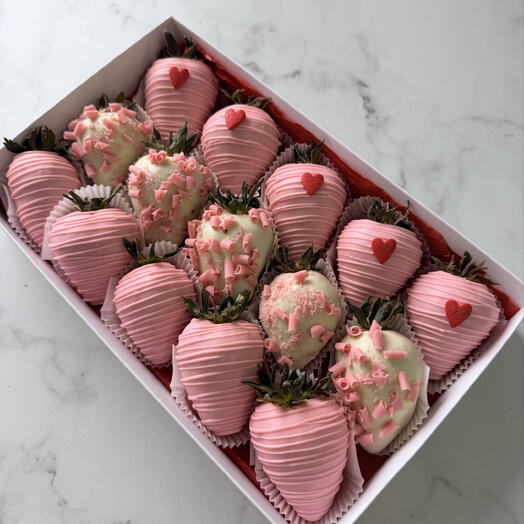 Набор клубники в шоколаде My heart (15 штук)