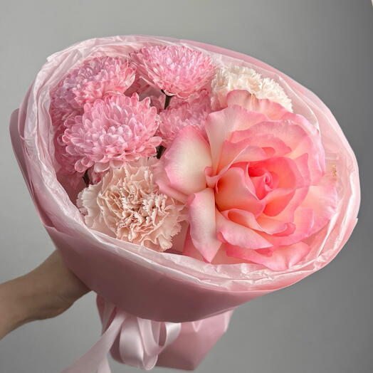 Милый букет с розой 🌷💓