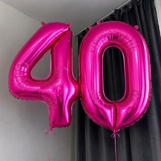 Шар фольгированный цифра «40»