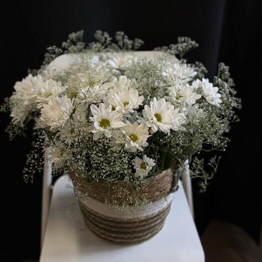 корзинка «ромашка»