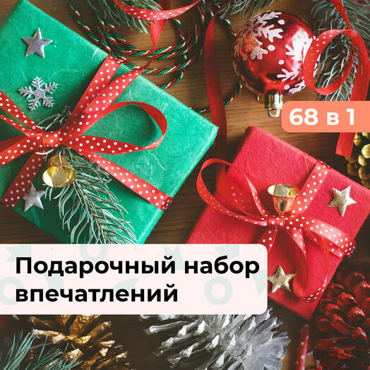 68 в 1 Твой лучший Новый год. Подарочный набор впечатлений