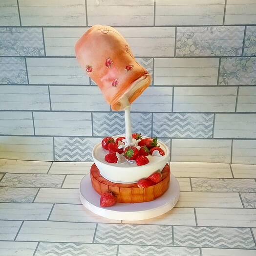 3D-торт "кувшин с молоком", 2,5 кг