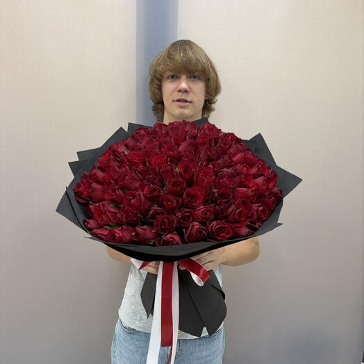 Букет из 101 розы 🌹