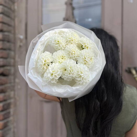 White dahlias