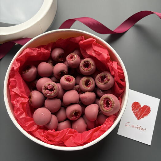 Малина в бельгийском шоколаде (молочном и Ruby) для любимой