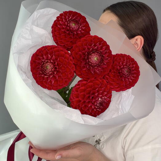 Моно букет из георгин