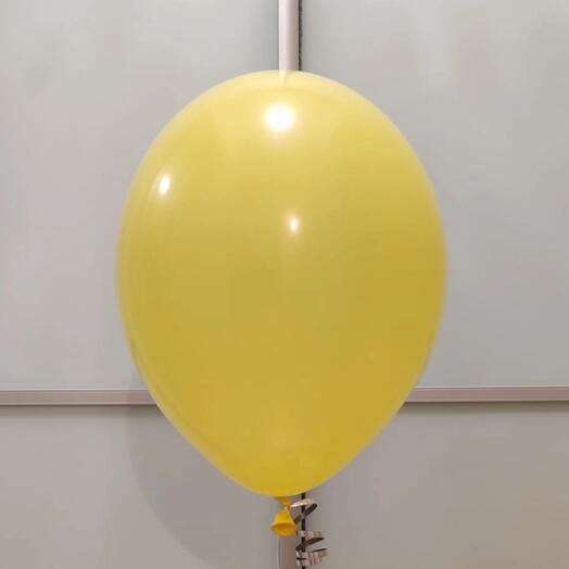 Шар пастель желтый экстра (Yellow) с гелием. Гелиевые воздушные шарики на любое мероприятие, день рождения, юбилей корпоратив