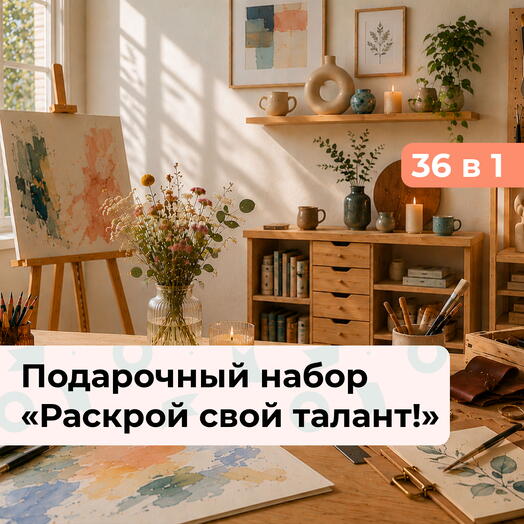 36 в 1 Раскрой свой талант! Подарочный набор вдохновляющих впечатлений