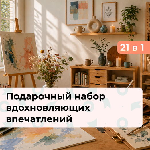 21 в 1 Раскрой свой талант! Подарочный набор вдохновляющих впечатлений