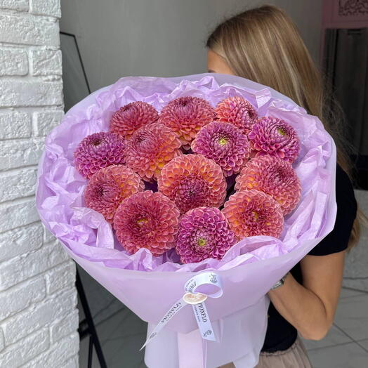 Лавандовые Георгины