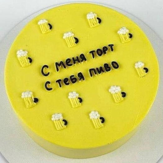 Торт для мужчины на день рождения, «Торт и пиво»