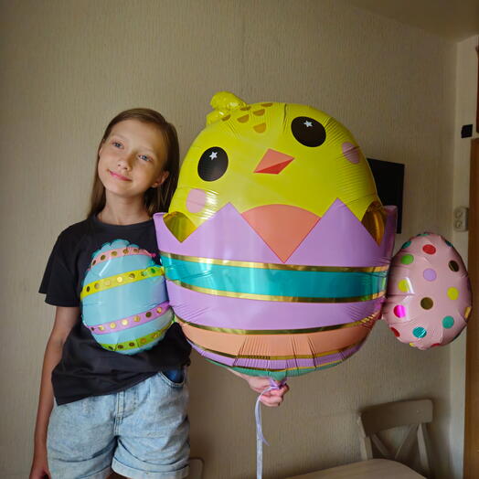 Шар цыплёнок, цыпа, цыплёнок с гелием-1шар