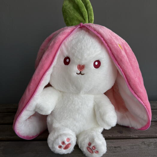Игрушка Зайчик в клубничке 🍓