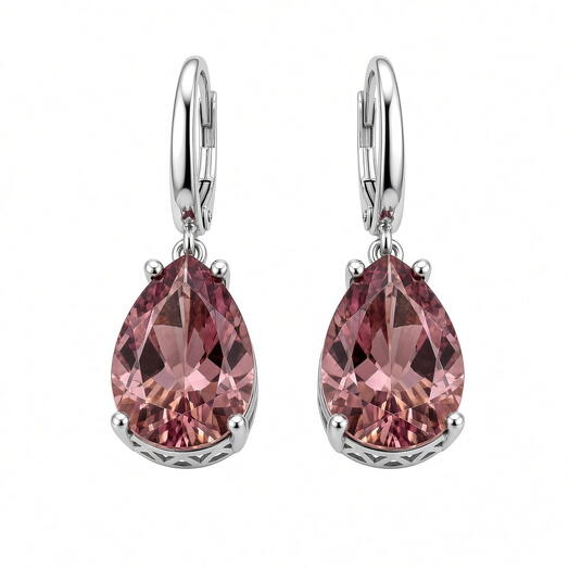 Серьги серебро 925 с раух-топазом
