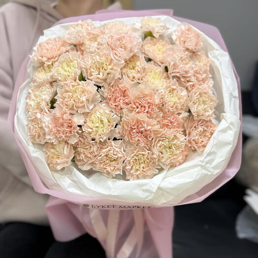 35 розовых диантусов — нежный WOW букет 💖