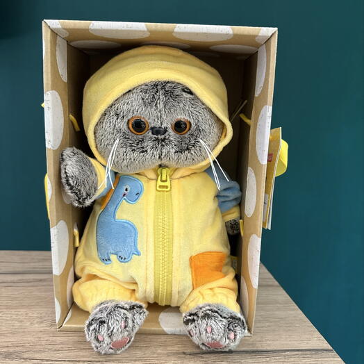 Игрушка кот Басик baby в кигуруми «Дракончик»