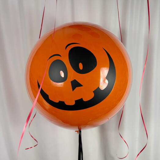 Шар гигант Баблс тыква Хэллоуин 55см. Giant bubble balloon Halloween pumpkin 🎃 55cm