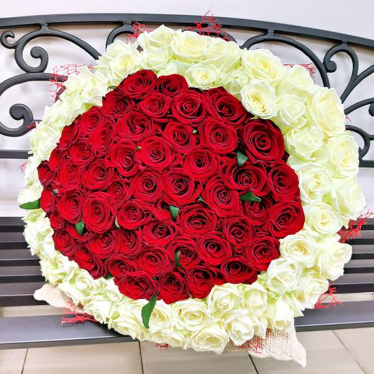Букет Совершенство 101 роза 50 см