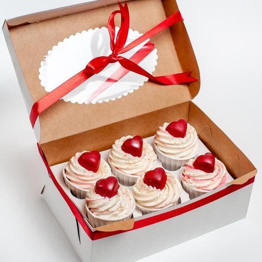 Cupcakes con corazones
