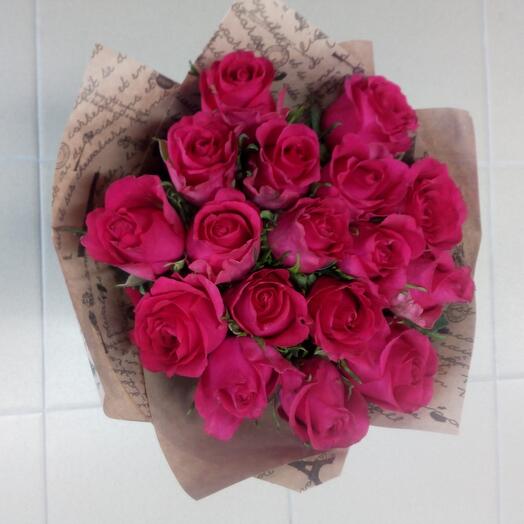 "PINK" 15 роз
