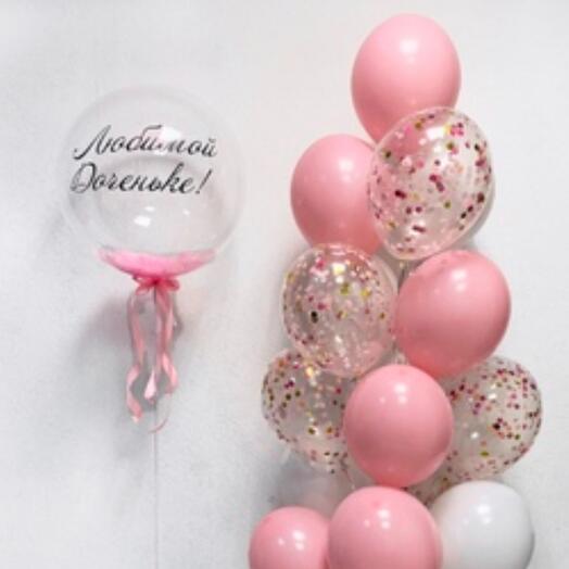 Set of balls "Pink tenderness"